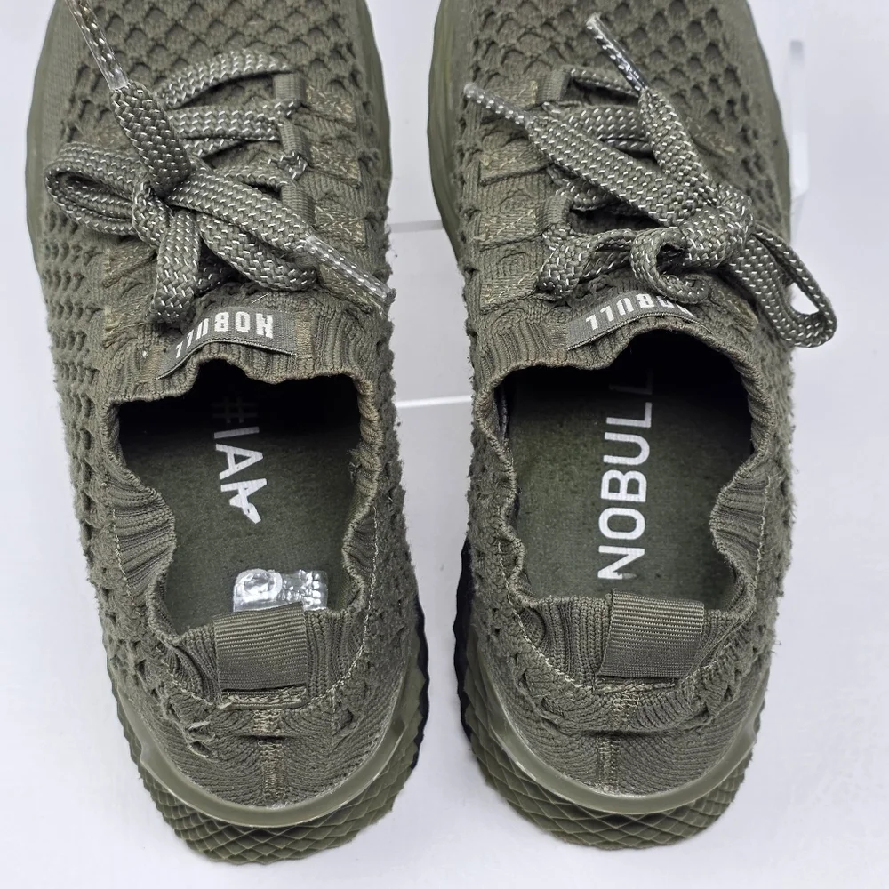Nobull Aspire Gray Knit Trainers Running Shoes Size Women 9 Men 7.5 Pre-onwed